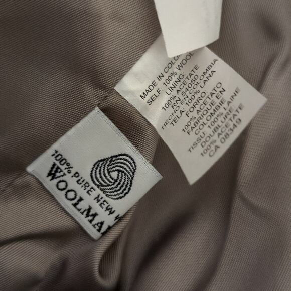 Vintage Lauren Ralph Lauren Gray Herringbone Wool Blazer Suit Jacket - Picture 6 of 6